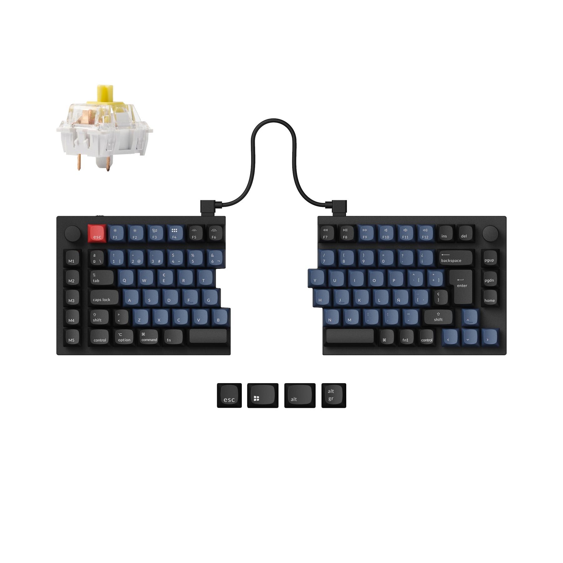 Keychron Q11 QMK Custom Mechanical Keyboard ISO Layout Collection