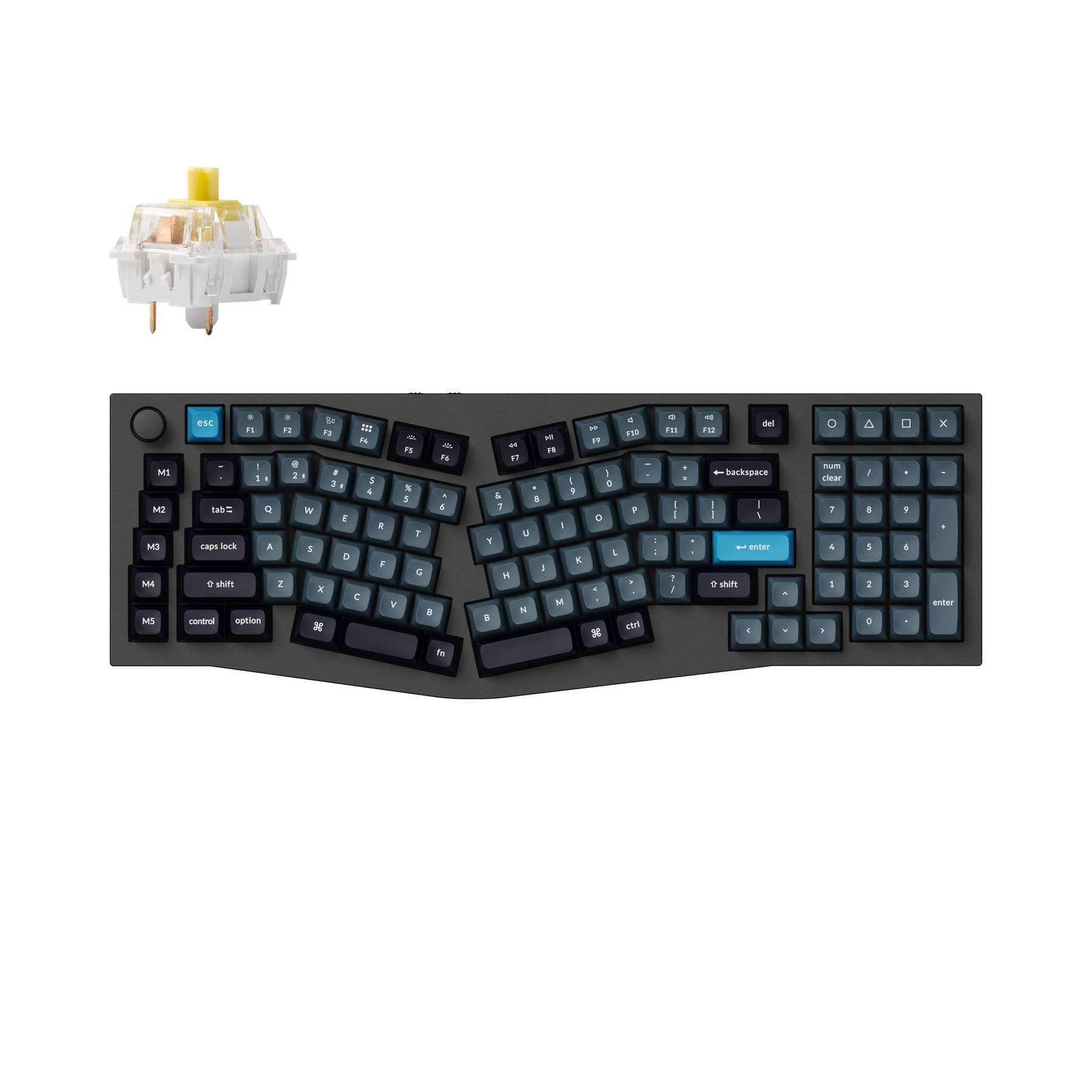 Keychron Q13 Pro (Alice Layout) QMK/VIA Wireless Custom Mechanical Keyboard (US Layout)