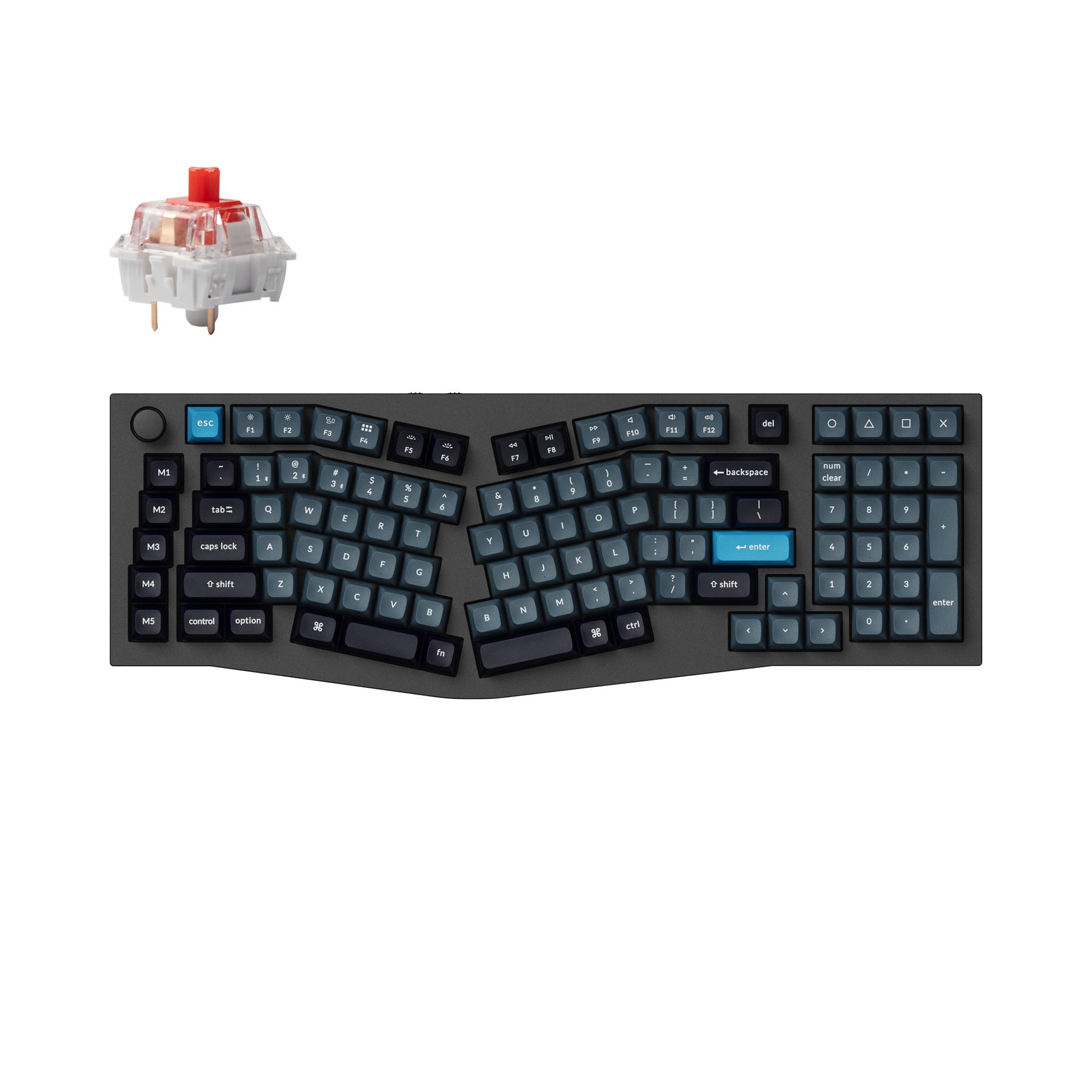 Keychron Q13 Pro (Alice Layout) QMK/VIA Wireless Custom Mechanical Keyboard (US Layout)