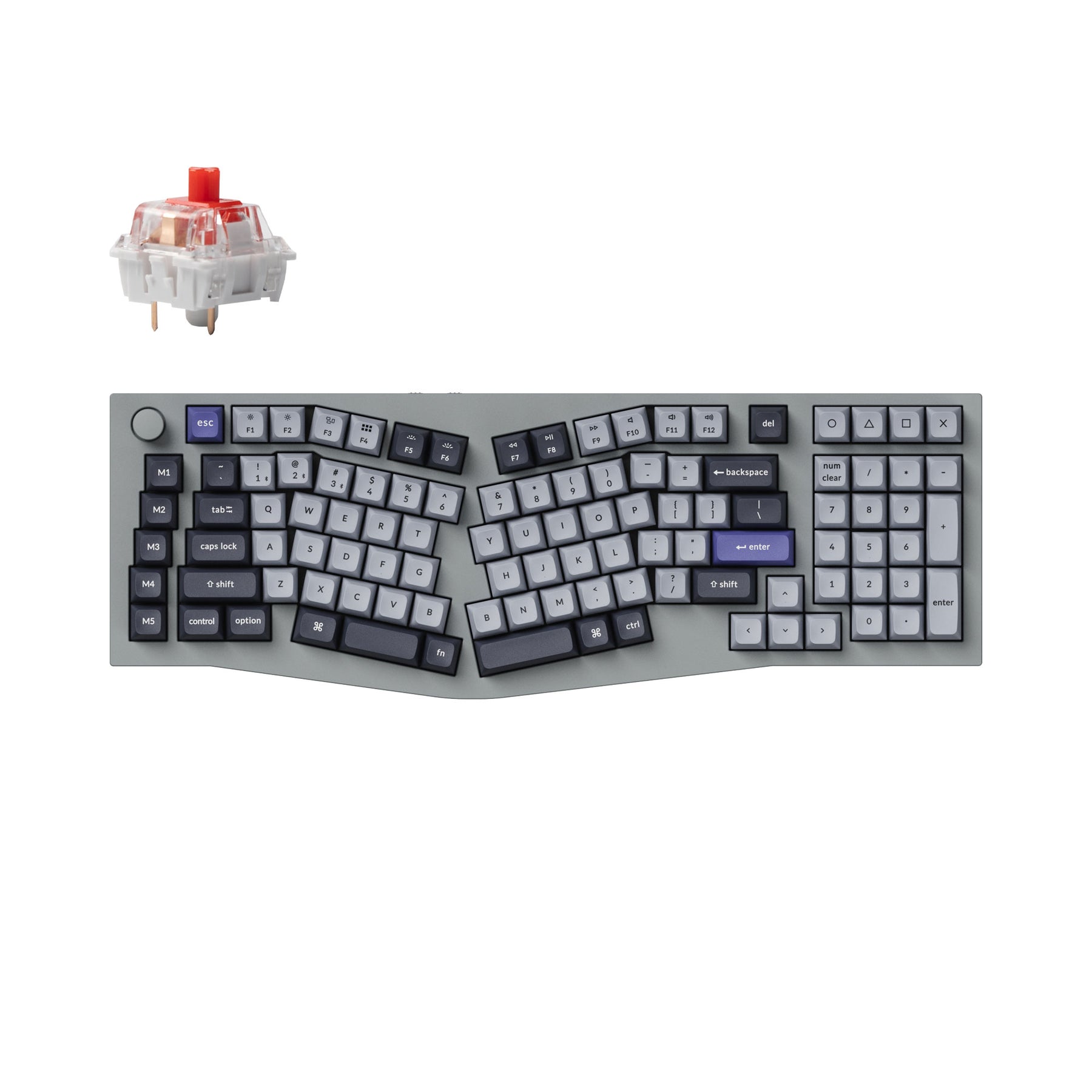 Keychron Q13 Pro (Alice Layout) QMK/VIA Wireless Custom Mechanical Keyboard (US Layout)