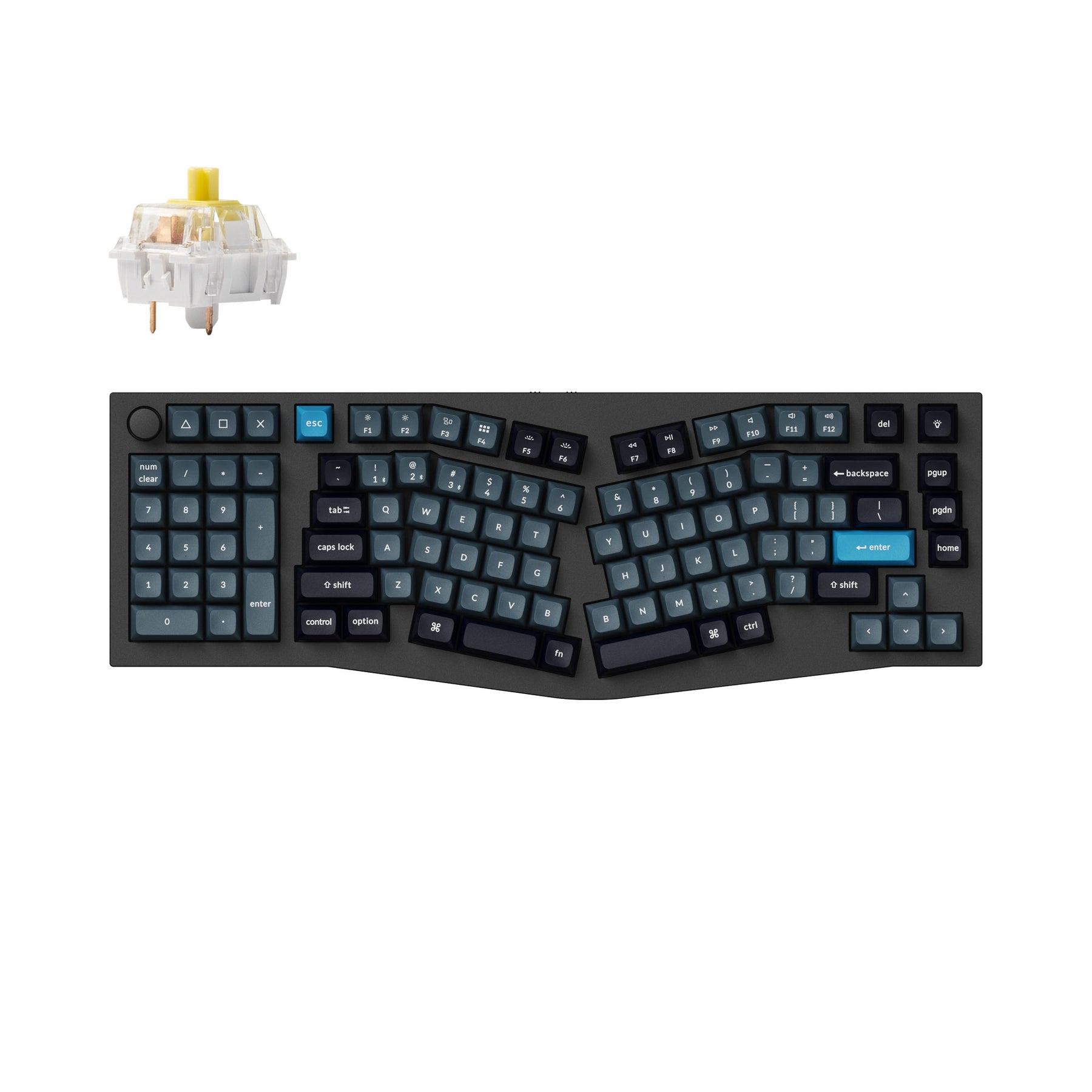 Keychron Q14 Pro (Alice Layout) QMK/VIA Wireless Custom Mechanical Keyboard (US Layout)