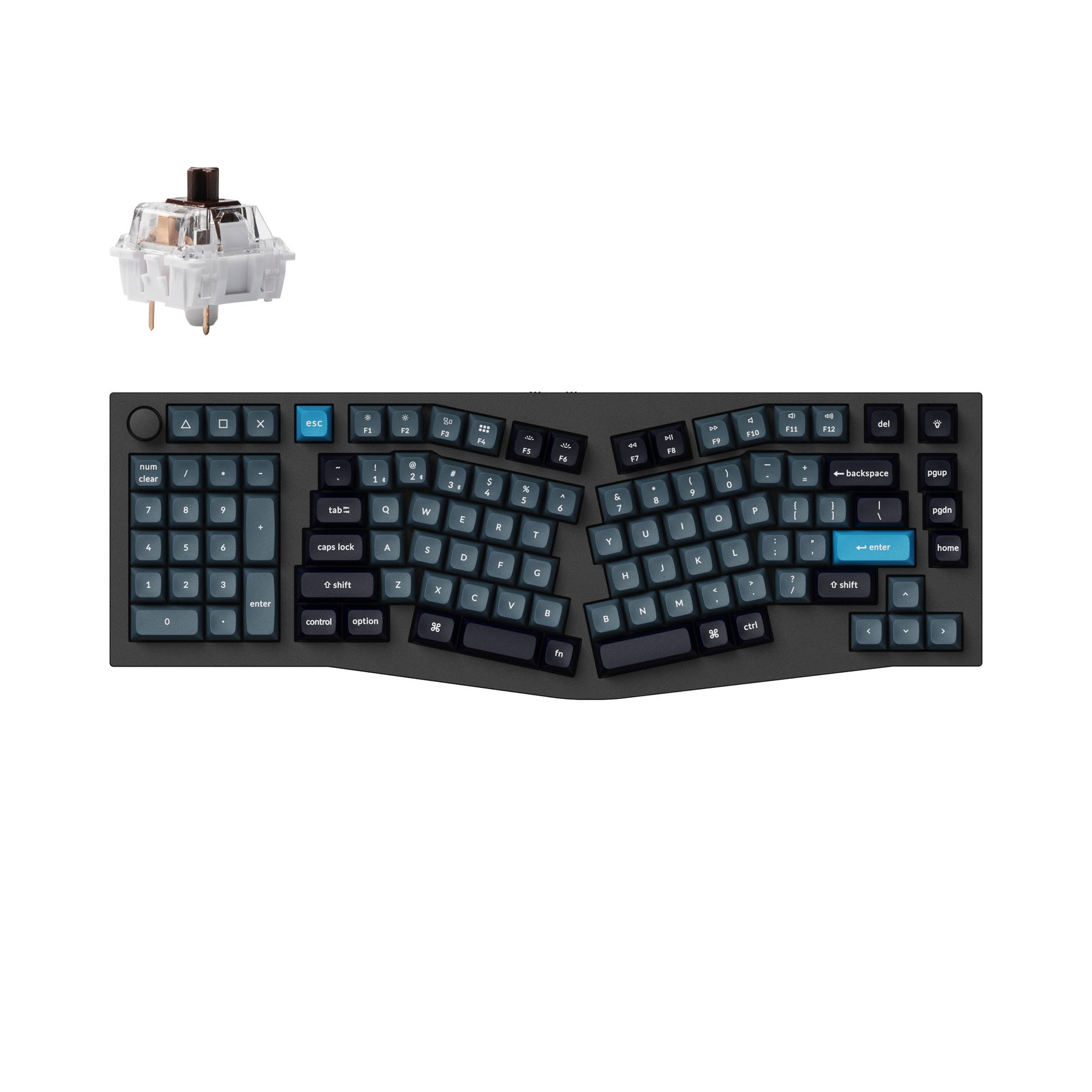 Keychron Q14 Pro (Alice Layout) QMK/VIA Wireless Custom Mechanical Keyboard (US Layout)