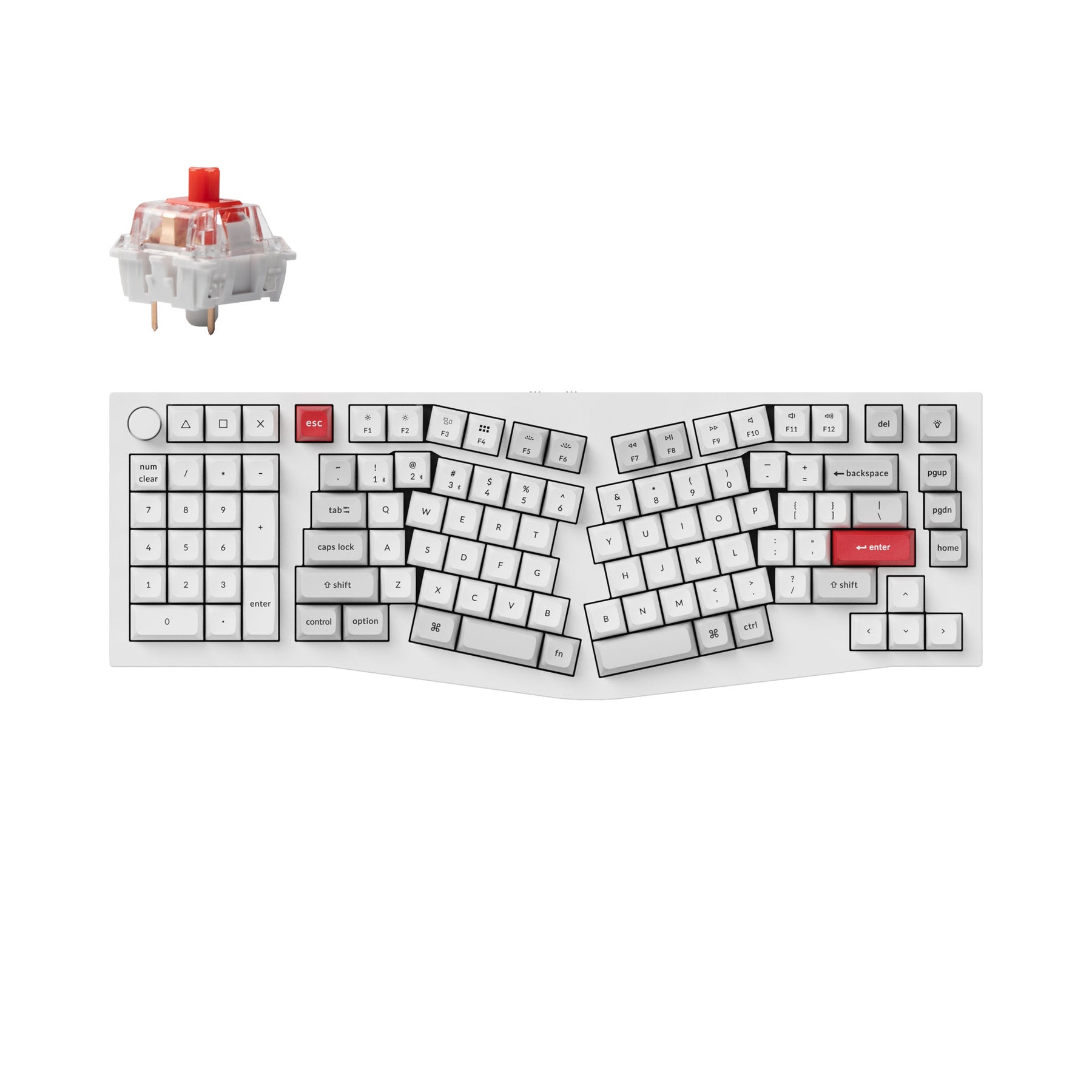 Keychron Q14 Pro (Alice Layout) QMK/VIA Wireless Custom Mechanical Keyboard (US Layout)