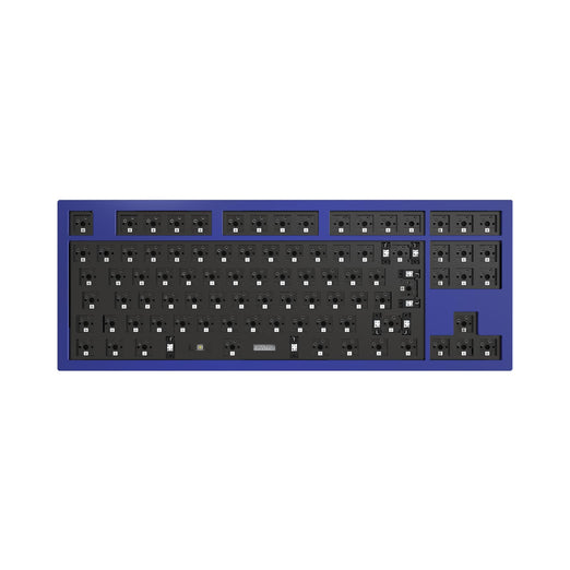 Keychron Q3 QMK VIA mechanical keyboard barebone version ISO navy blue