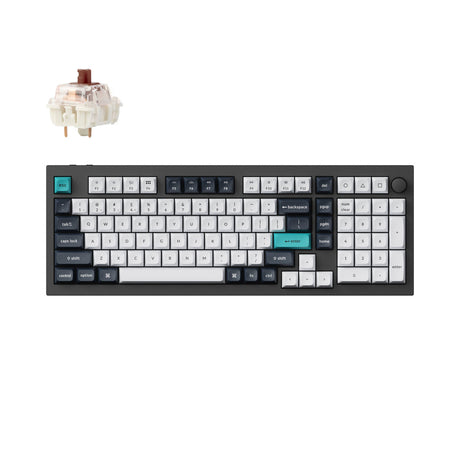 Keychron Q5 Max QMK/VIA Kabellose, individuell anpassbare mechanische Tastatur (US ASIN Tastatur)