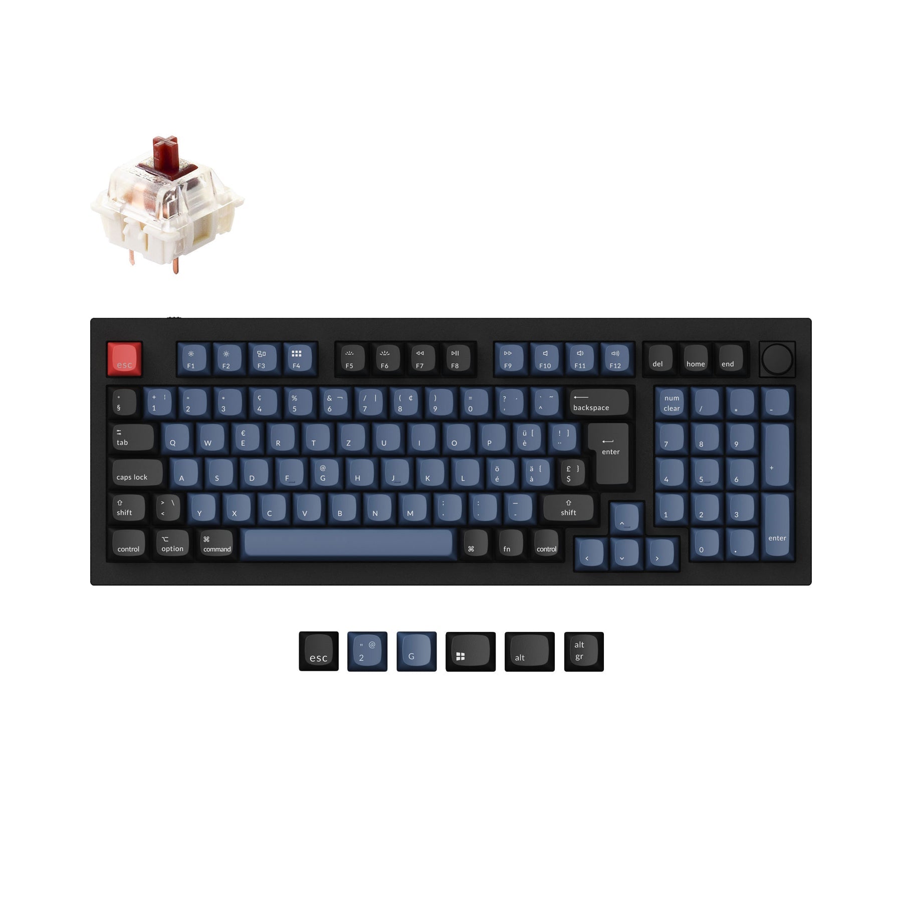 Keychron Q5 QMK Custom Mechanical Keyboard ISO Layout Collection