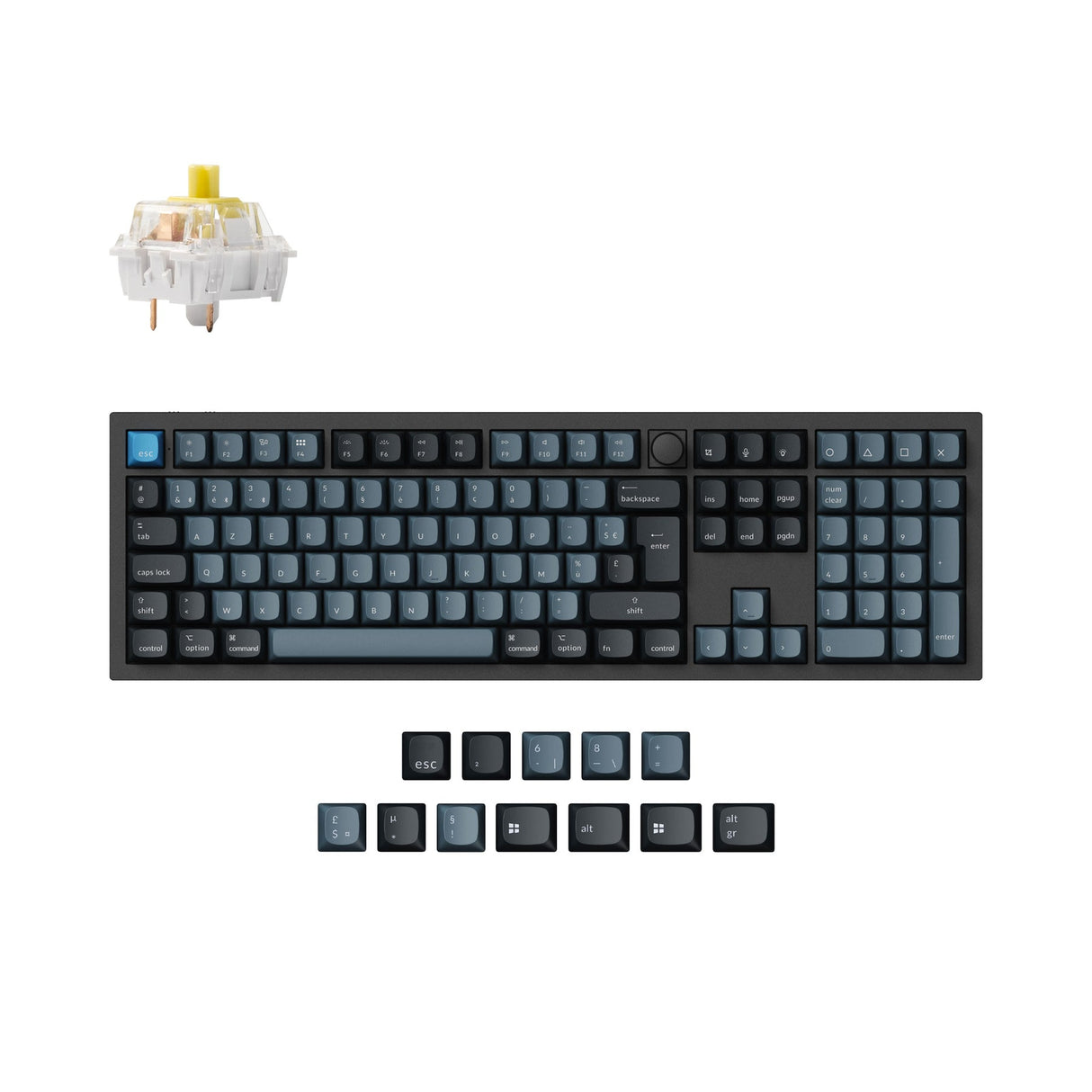 Keychron Q6 Pro QMK/VIA Wireless Custom Mechanical Keyboard ISO Layout Collection