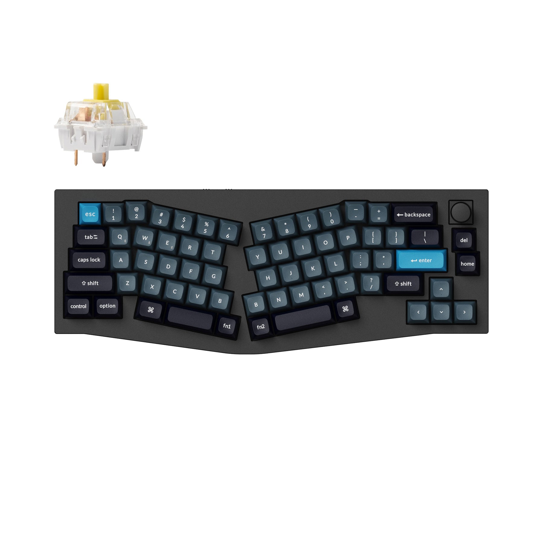 Keychron Q8 Pro (Alice Layout) QMK/VIA Wireless Custom Mechanical Keyboard (US Layout)