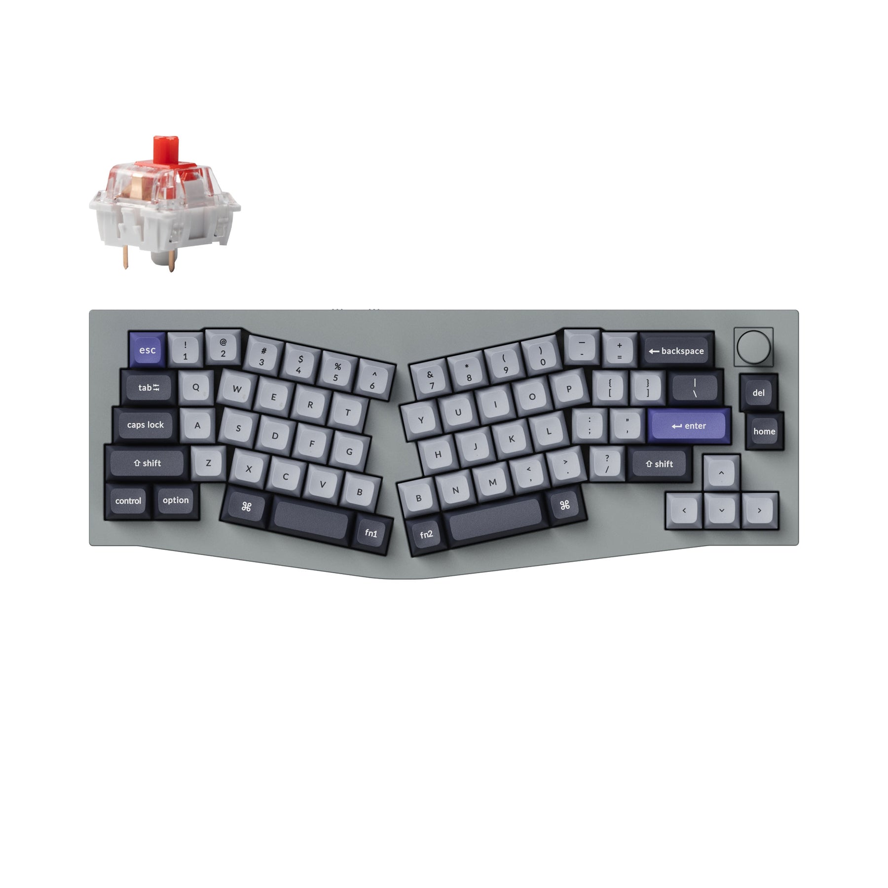 Keychron Q8 Pro (Alice Layout) QMK/VIA Wireless Custom Mechanical Keyboard (US Layout)