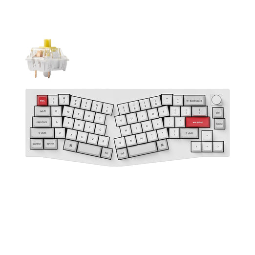 Keychron Q8 Pro (Alice Layout) QMK/VIA Wireless Custom Mechanical Keyboard (US Layout)