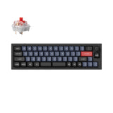 Keychron Q9 Plus QMK/VIA custom mechanical keyboard knob version 40 percent layout full aluminum body for Mac Windows Linux fully assembled black frame with red switch