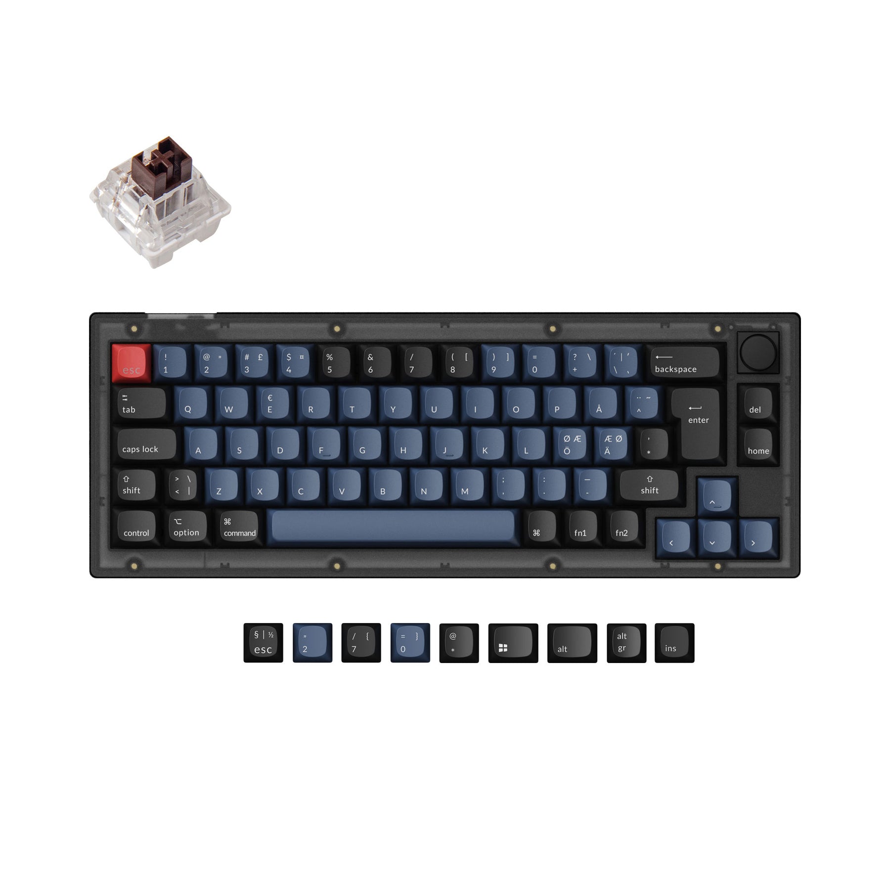 Keychron V2 QMK Custom Mechanical Keyboard ISO Layout Collection