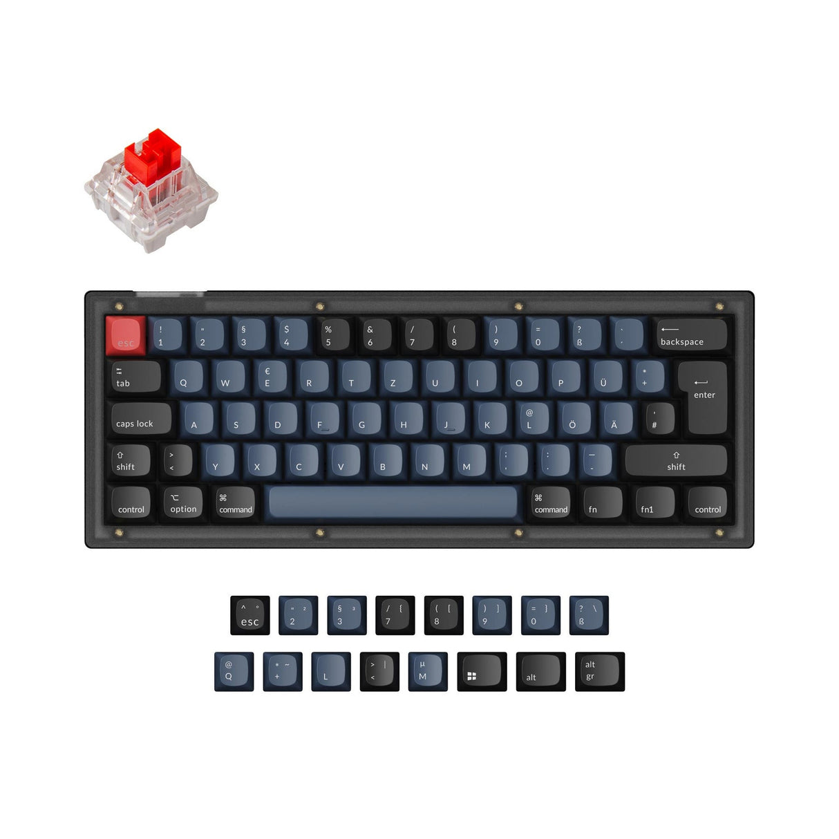 Keychron V4 QMK Custom Mechanical Keyboard ISO Layout Collection