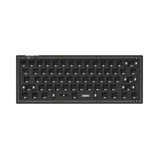 Keychron V4 QMK VIA custom mechanical keyboard 60 percent layout frosted black for Mac Windows iOS RGB backlight hot swappable barebone