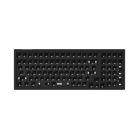 Keychron V5 QMK VIA custom mechanical keyboard 96 percent layout carbon black for Mac Windows iOS RGB backlight hot swappable barebone