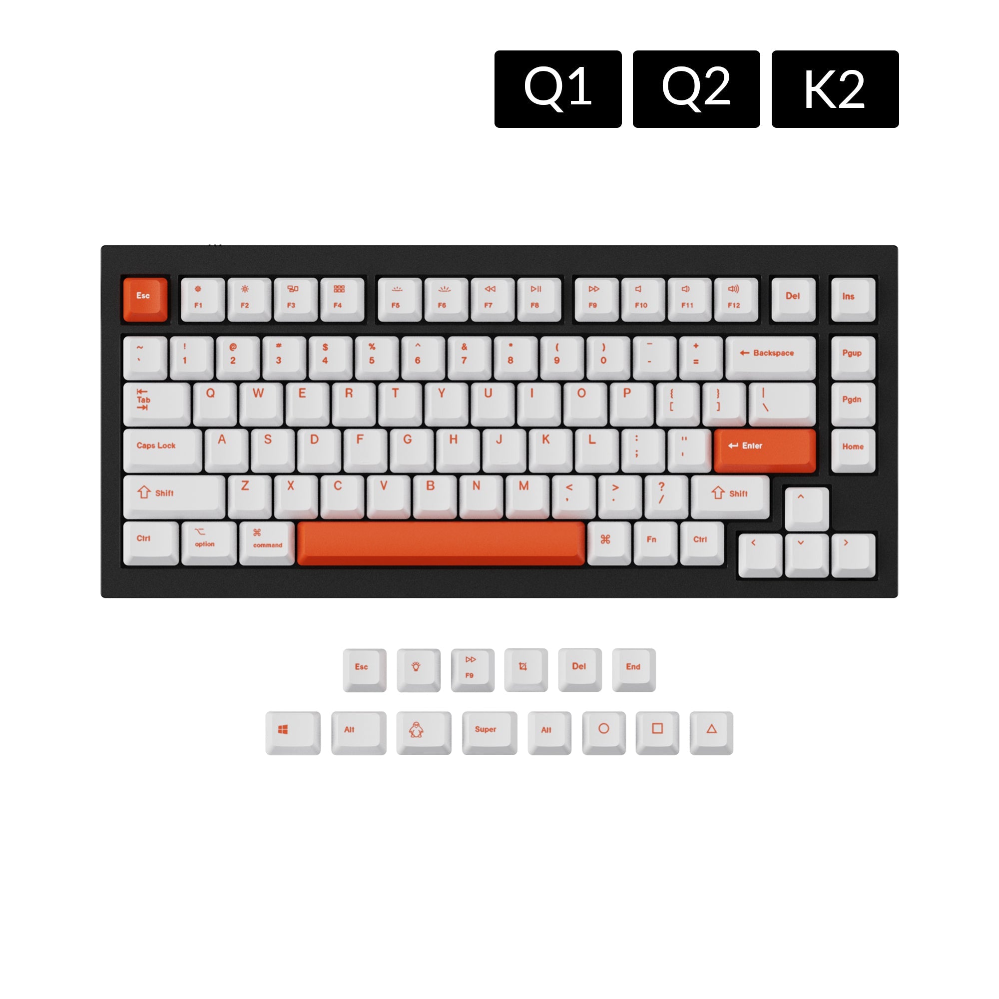 OEM Dye-Sub PBT Tastenkappenset - Orange