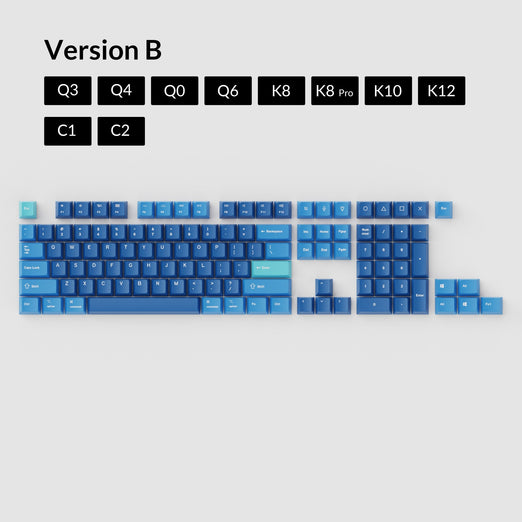 OEM Dye-Sub PBT Tastenkappenset - Ozean