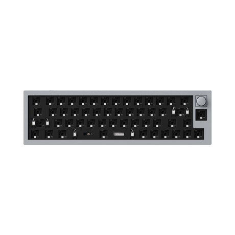 Keychron Q9 QMK/VIA custom mechanical keyboard knob version 40 percent layout full aluminum body for Mac Windows Linux barebone frame grey