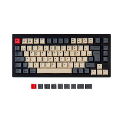 ISO Q1 & Q1 Pro & V1 & K2 & K2 Pro OEM Dye-Sub PBT Tastenkappen-Set - Carbon