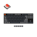 Keychron k1 v5 ultra slim wireless mechanical keyboard 87 keys rgb backlight gateron mechanical low profile red switch