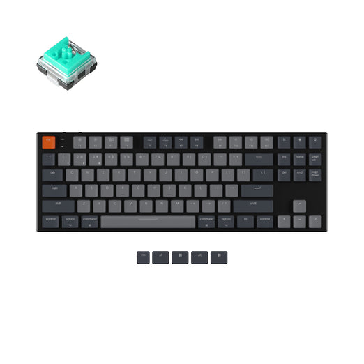 keychron k1 v2 ultra slim wireless mechanical keyboard 87 keys white backlight keychron mechanical optical low profile mint switch